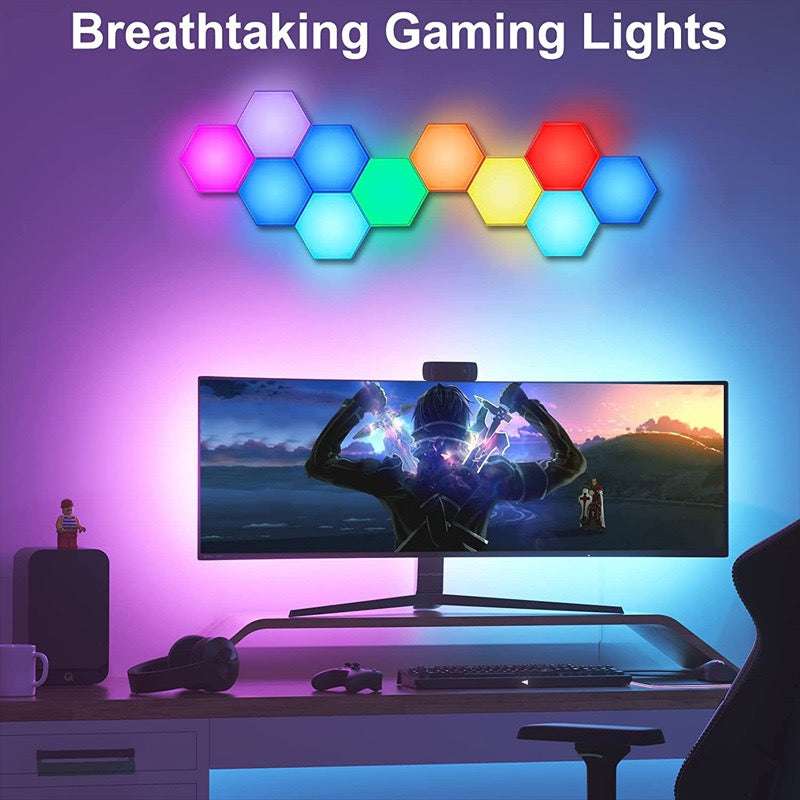 Gaming Ambient Lighting & Hexagonal Splicing DIY Ambient Lighting
