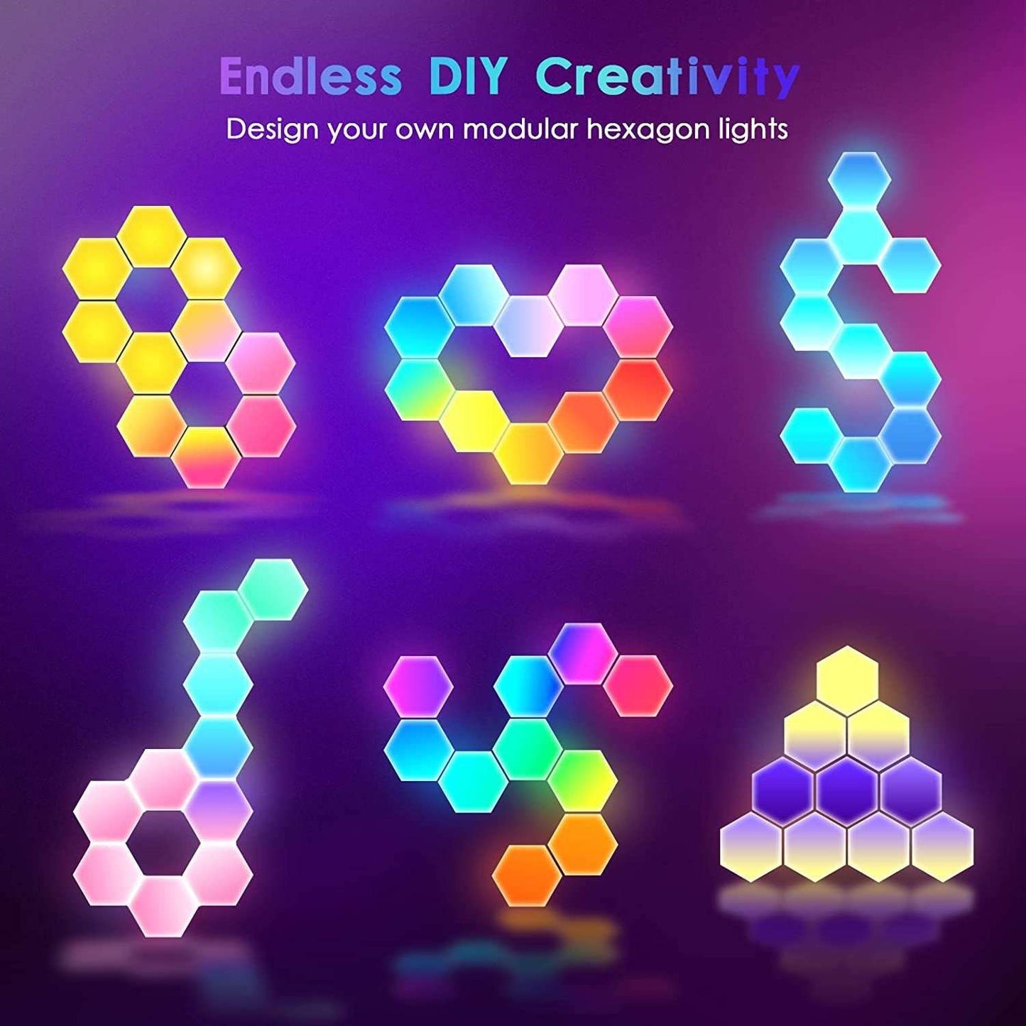 Gaming Ambient Lighting & Hexagonal Splicing DIY Ambient Lighting
