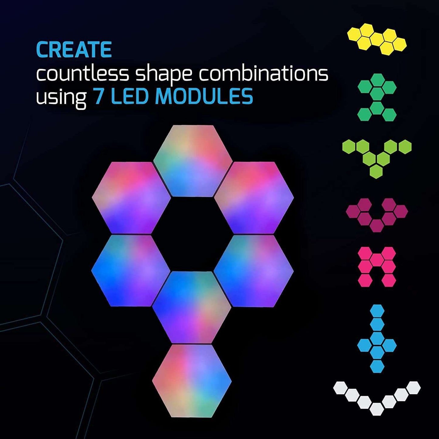 Gaming Ambient Lighting & Hexagonal Splicing DIY Ambient Lighting