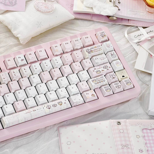 Pudding Roll Keycaps – 131 keys Original Profile PBT 5-Side Dye-Sub