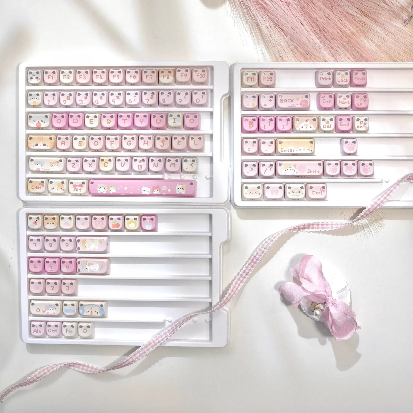 Meow Meow Squad Keycap Set 113 keys– MAO Profile Cat Ear | ARKTCAT x MaorBeng