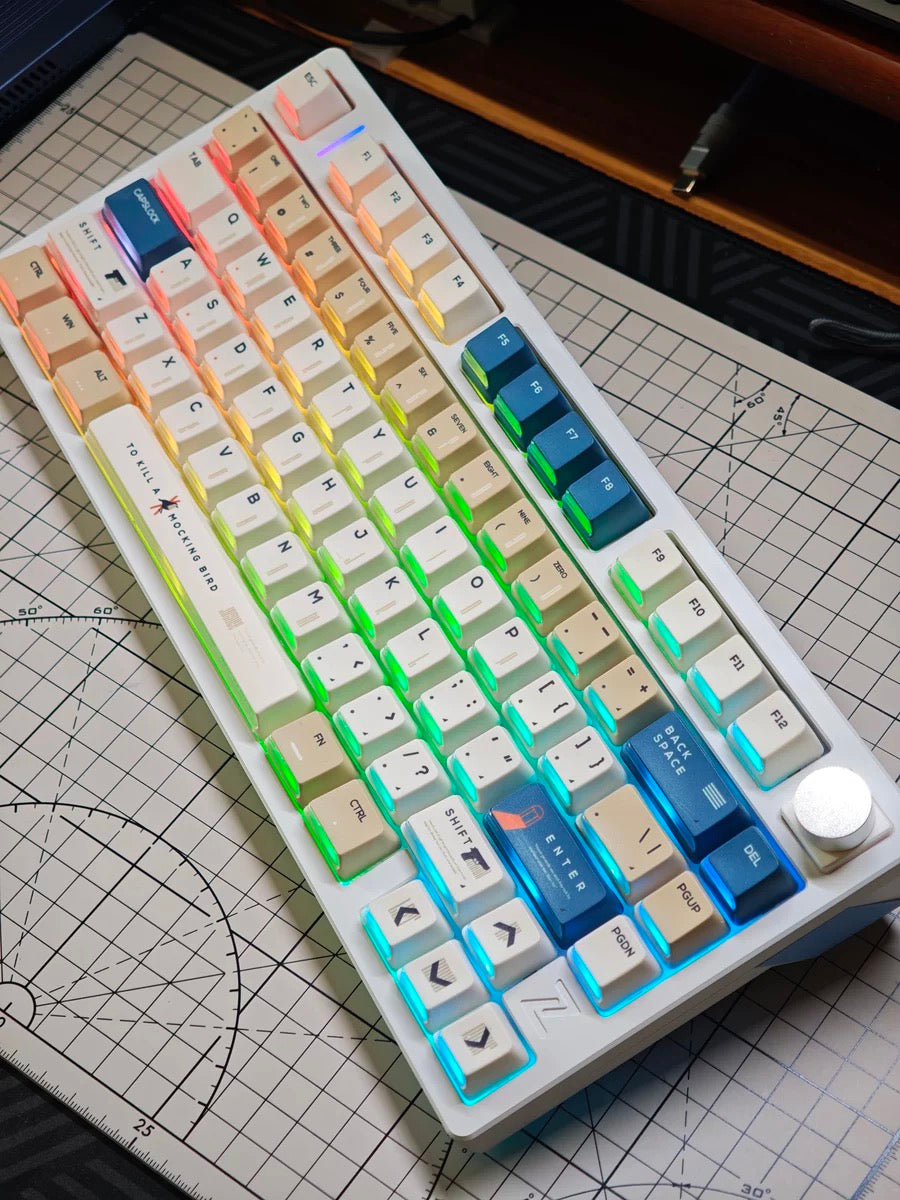 To Kill a Mockingbird Keycap Set – Side-Engraved PBT Shine-Through, 130 Keys