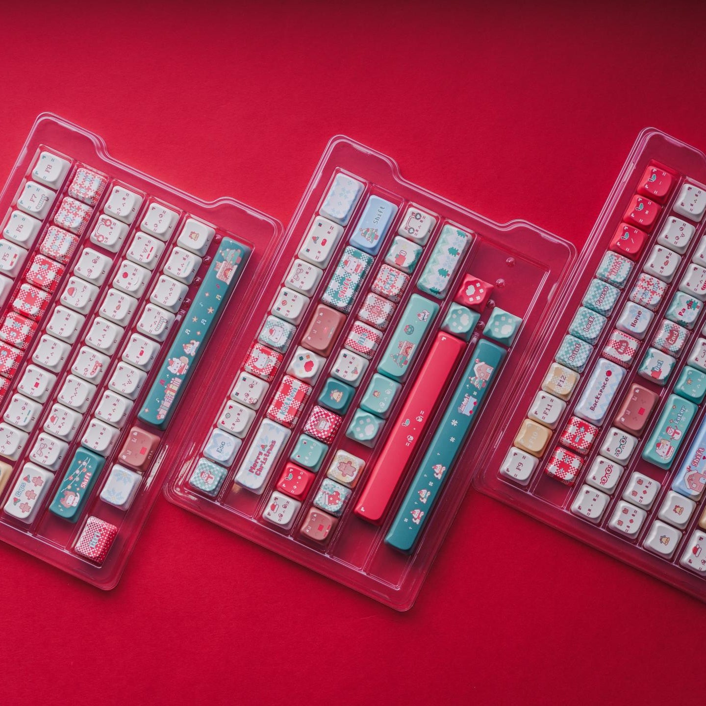Christmas Meow Meow Keycaps– PBT+PC | ARKTCAT x SOULCAT