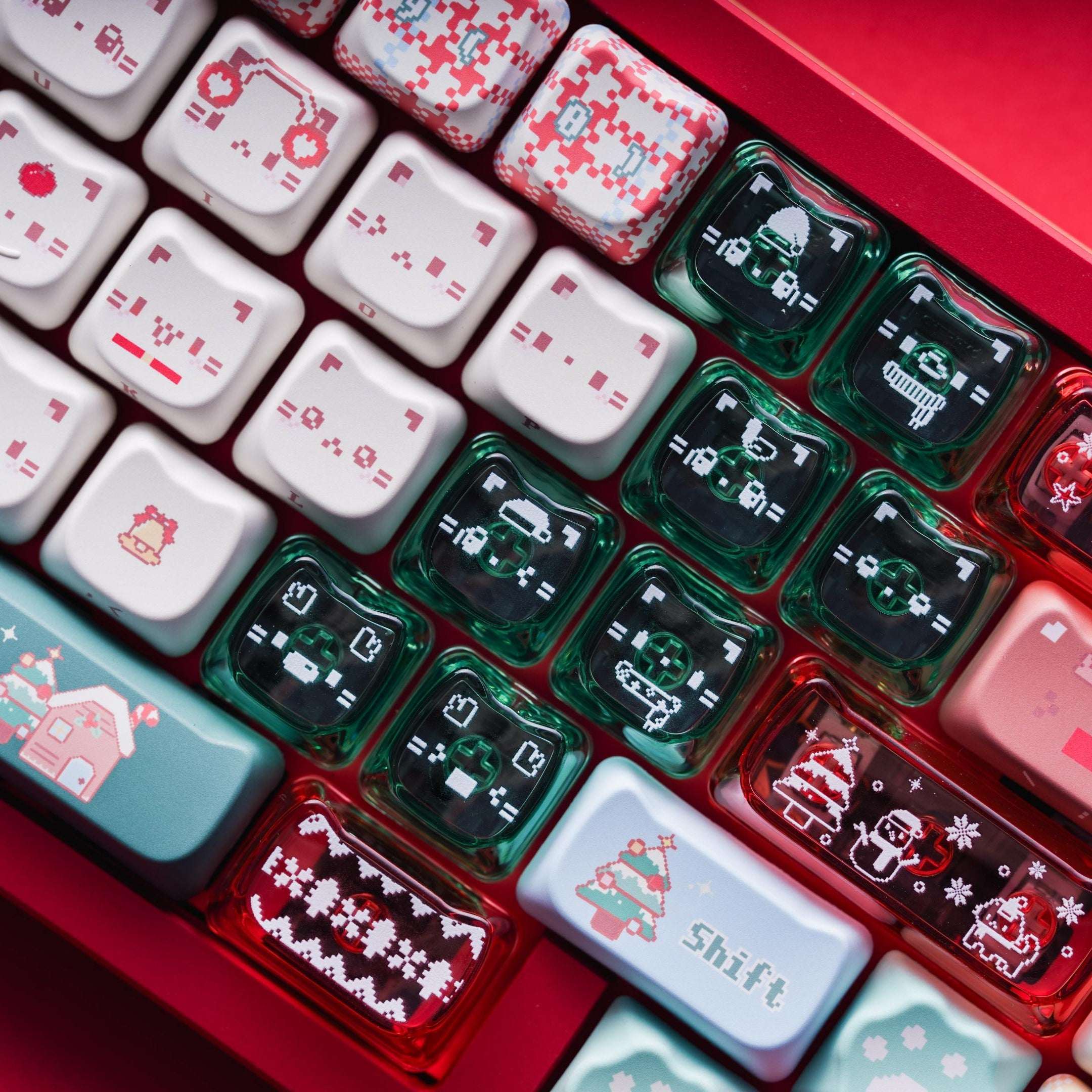 Christmas Meow Meow Keycaps– PBT+PC | ARKTCAT x SOULCAT
