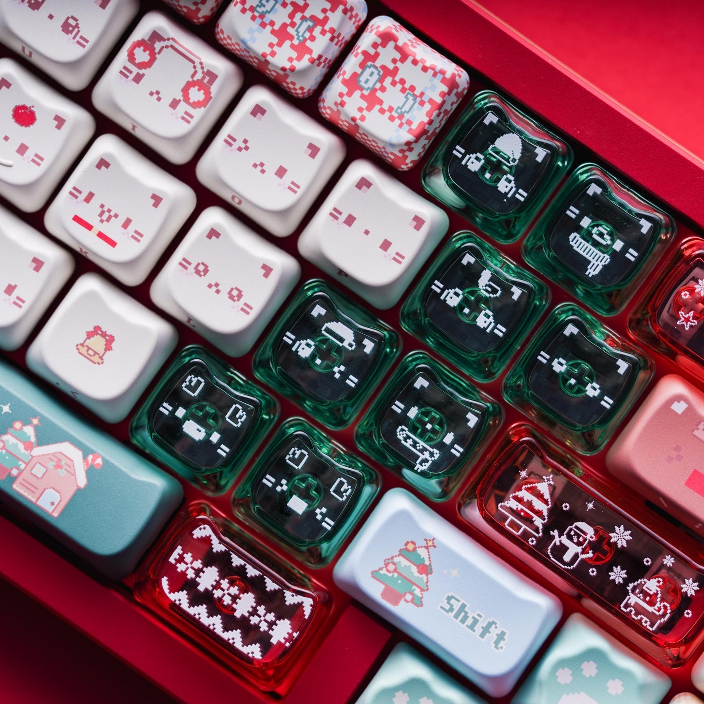 Christmas Meow Meow Keycaps– PBT+PC | ARKTCAT x SOULCAT