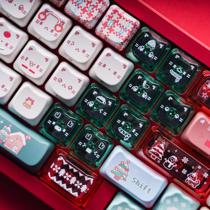 Christmas Meow Meow Keycaps– PBT+PC | ARKTCAT x SOULCAT
