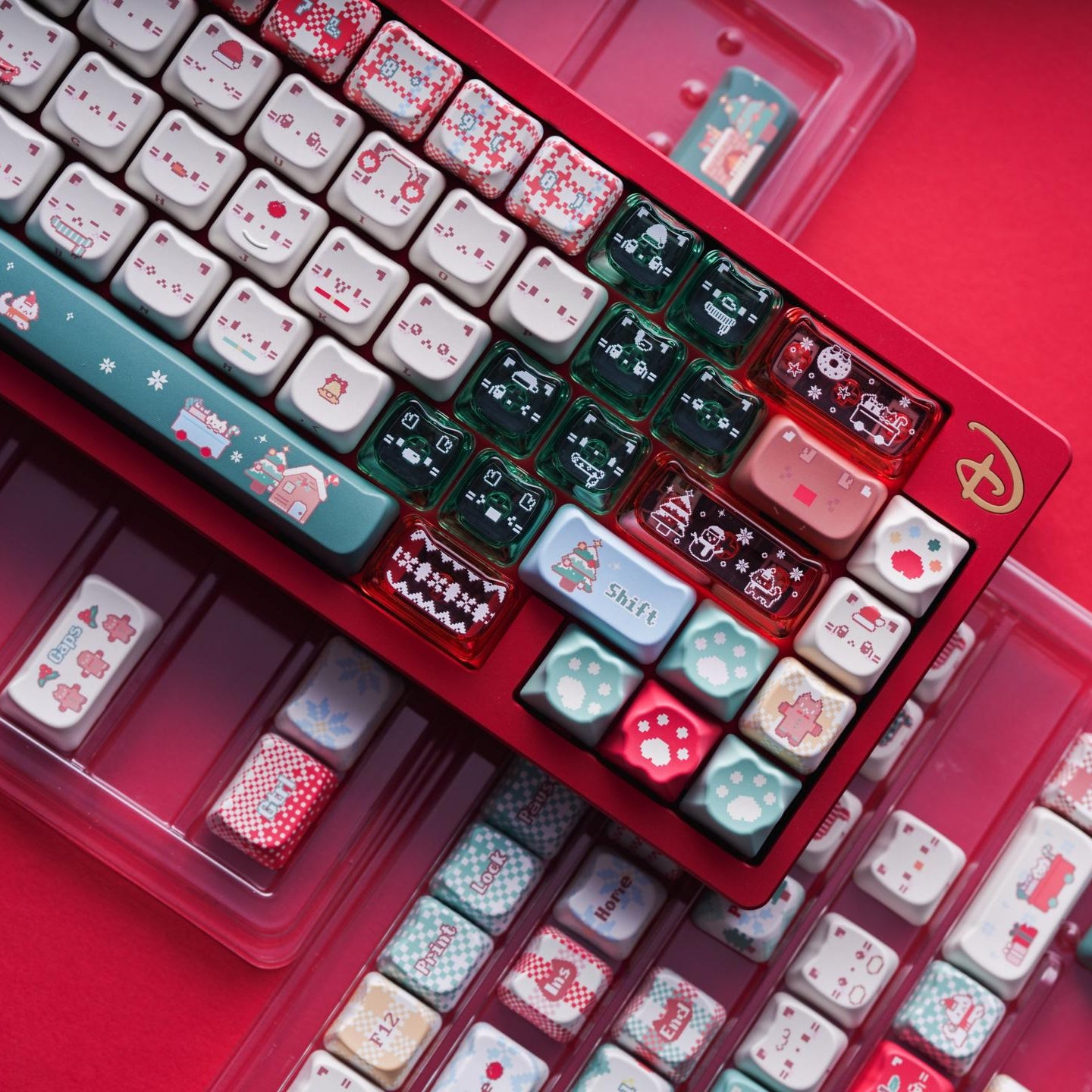 Christmas Meow Meow Keycaps– PBT+PC | ARKTCAT x SOULCAT