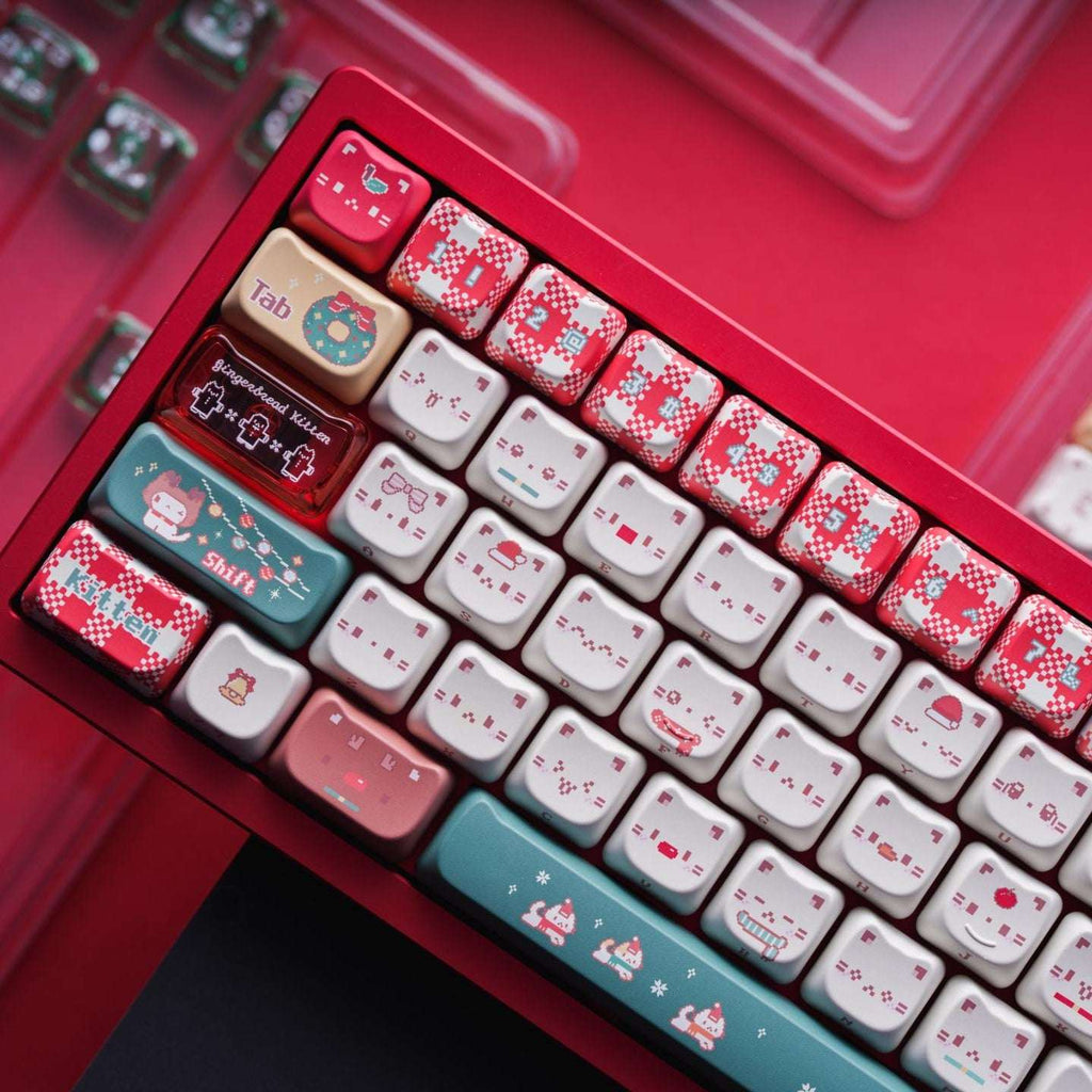 Christmas Meow Meow Keycaps– PBT+PC | ARKTCAT x SOULCAT