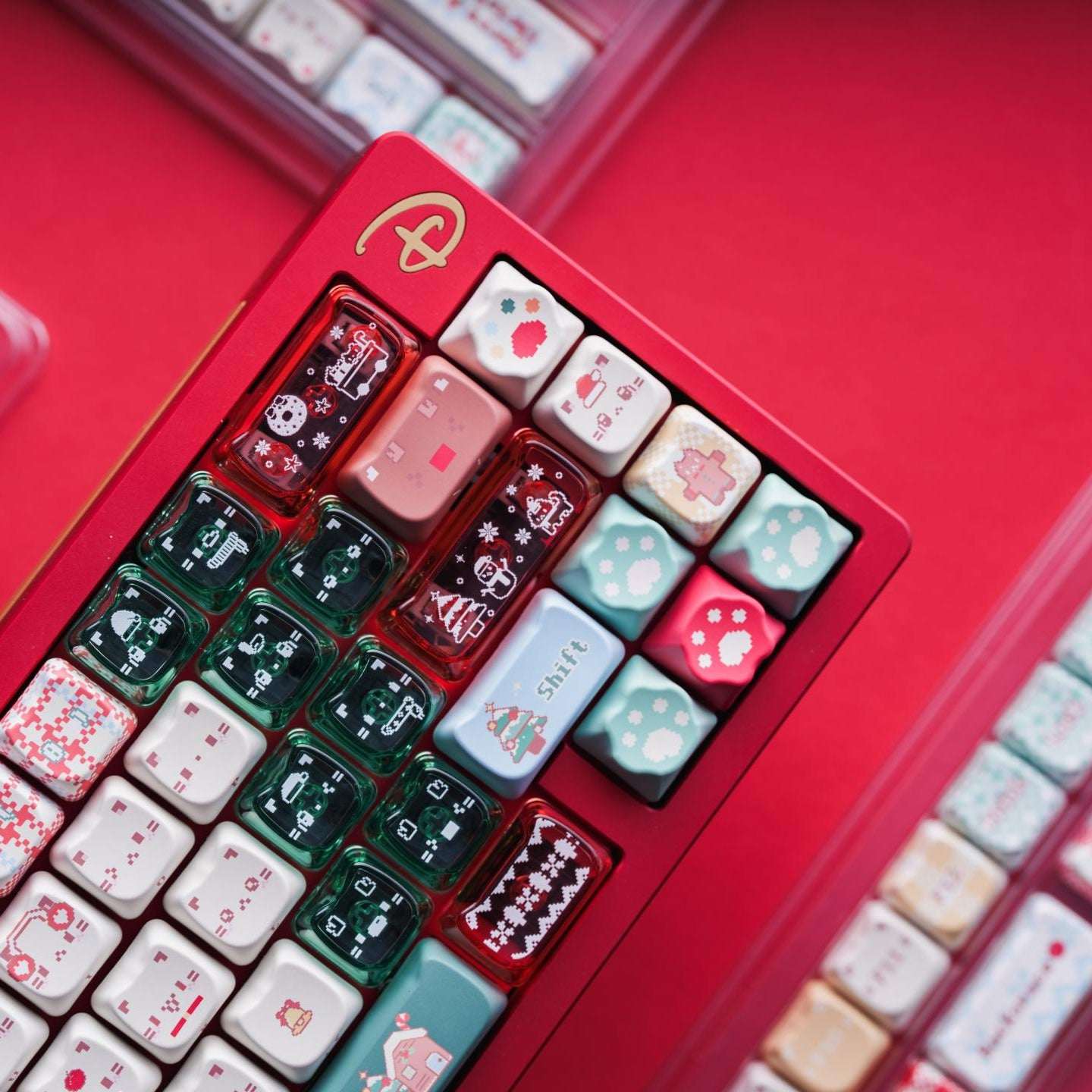 Christmas Meow Meow Keycaps– PBT+PC | ARKTCAT x SOULCAT