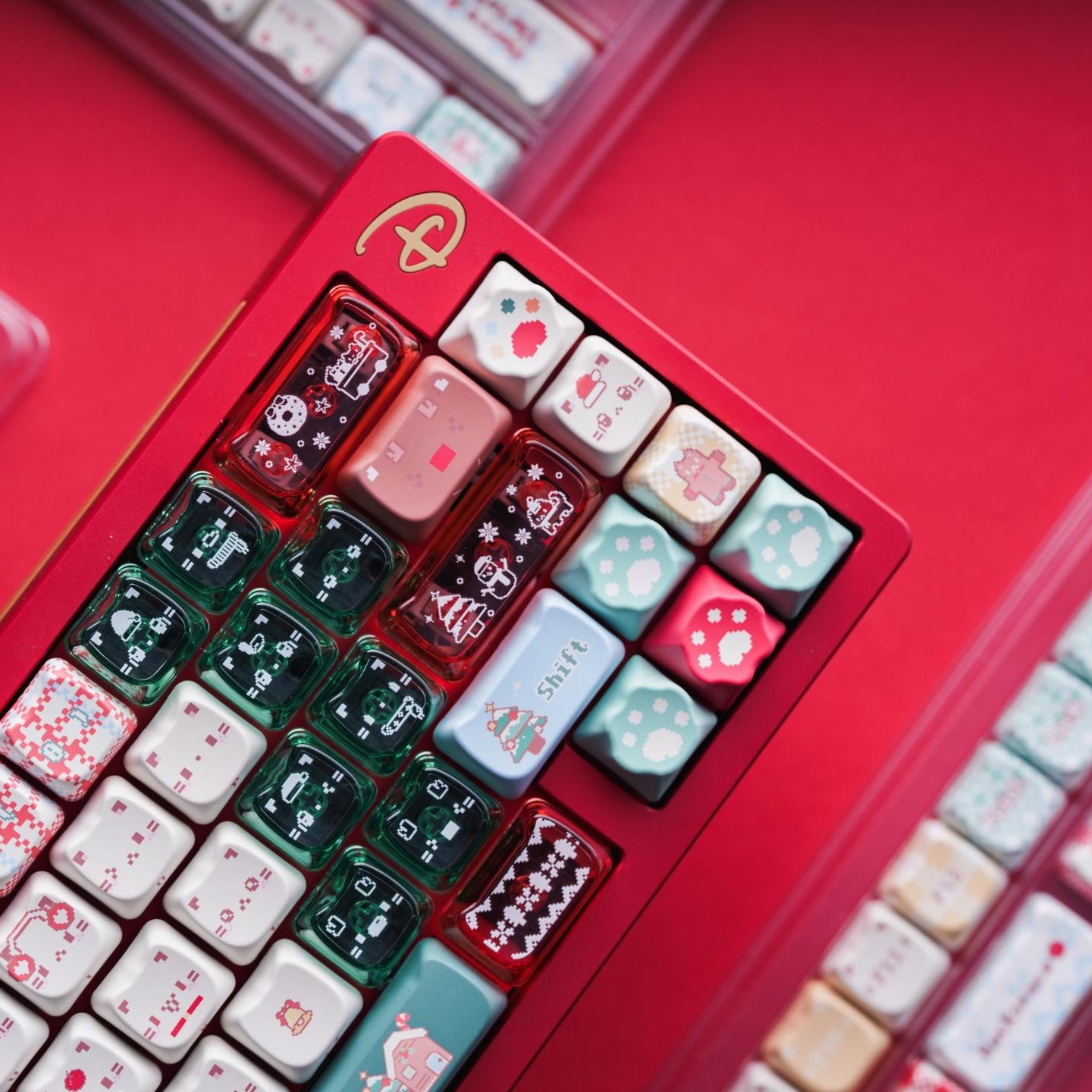 Christmas Meow Meow Keycaps– PBT+PC | ARKTCAT x SOULCAT