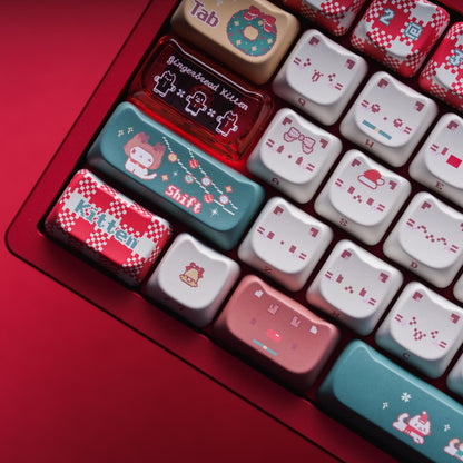 Christmas Meow Meow Keycaps– PBT+PC | ARKTCAT x SOULCAT