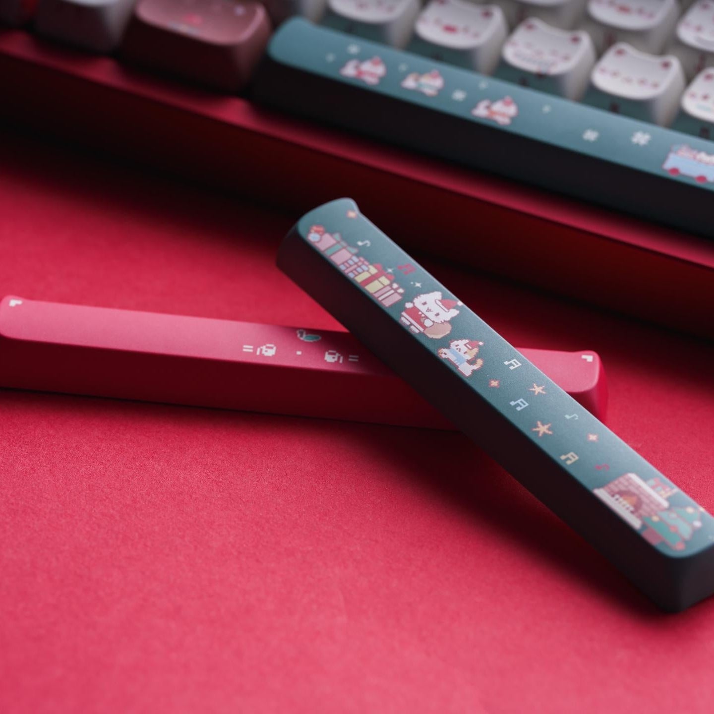 Christmas Meow Meow Keycaps– PBT+PC | ARKTCAT x SOULCAT