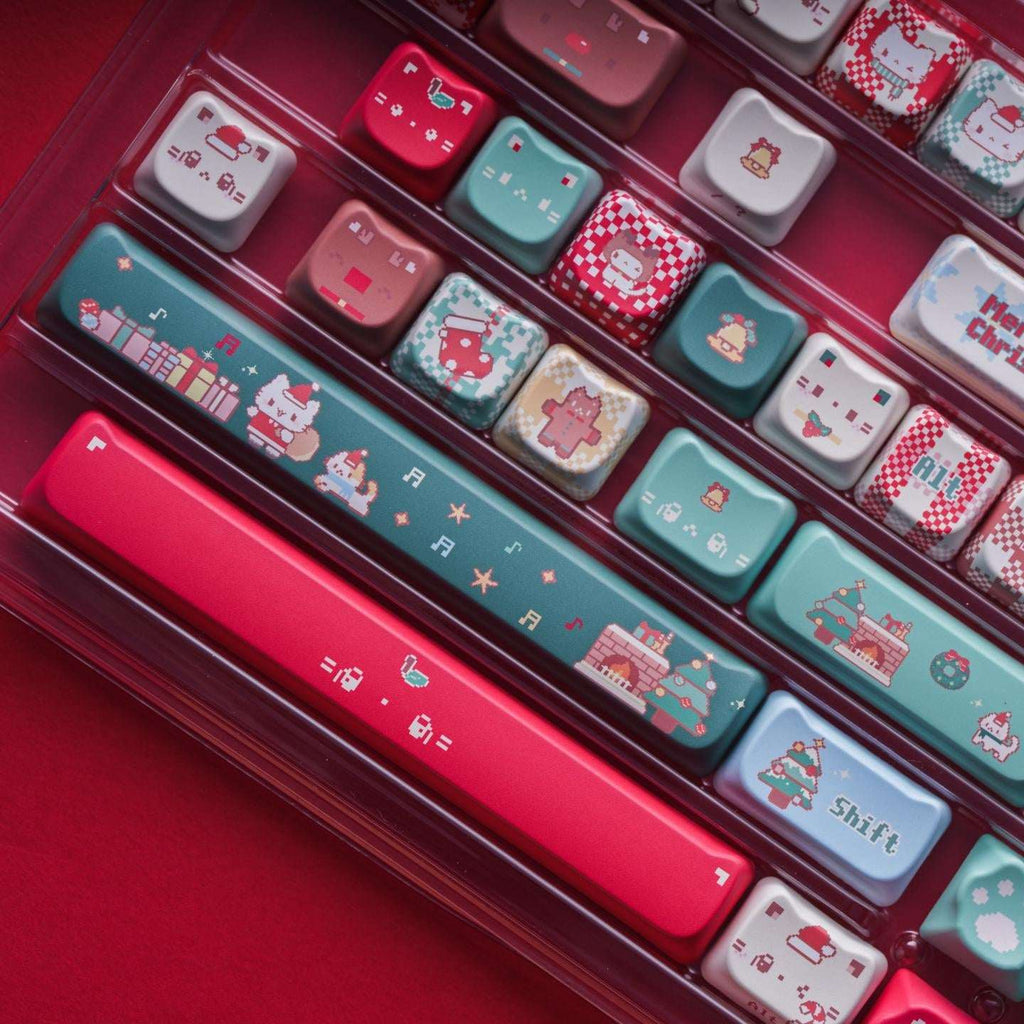 Christmas Meow Meow Keycaps– PBT+PC | ARKTCAT x SOULCAT