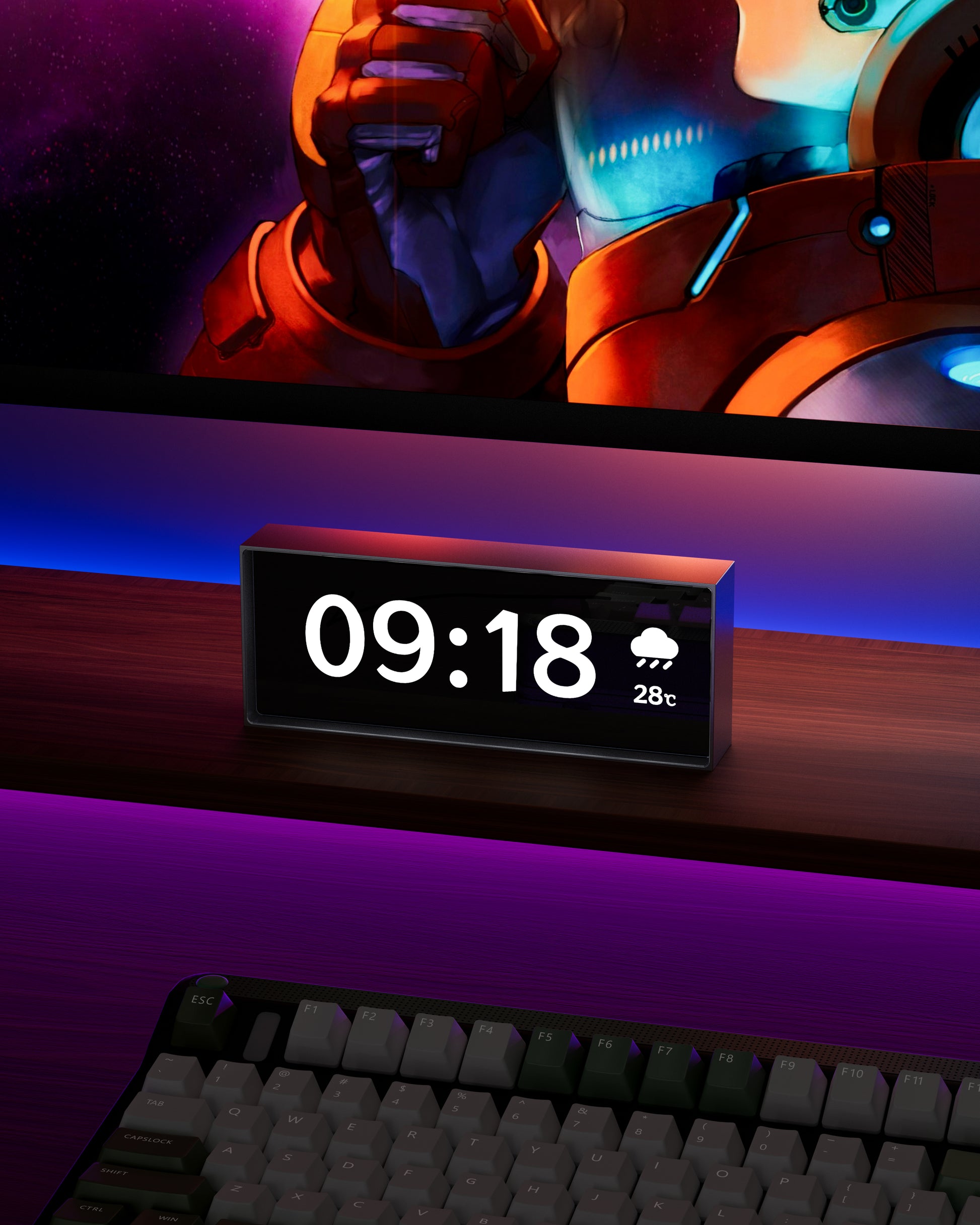 Quantum Clock Bluetooth LED smart clock with IPS screen