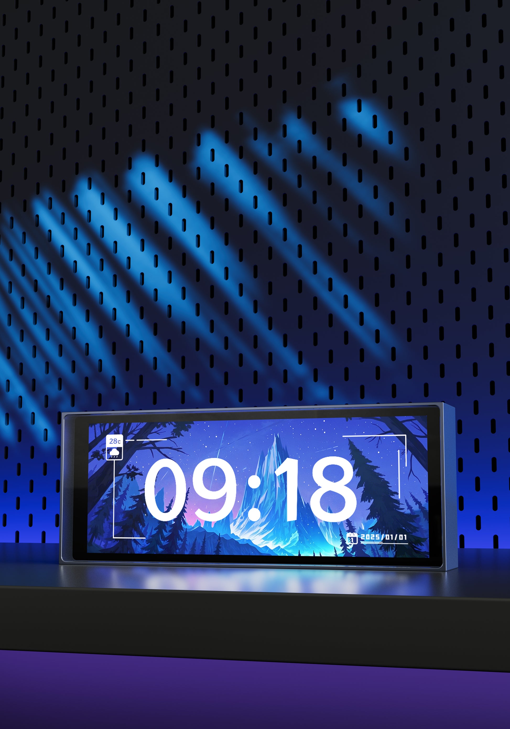 Quantum Clock Bluetooth LED smart clock with IPS screen