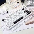 Close-up of MAO height keycap showing five-sided sublimation print