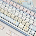 chiikawa 140-piece MAO height PBT keycap set with dye-sub cartoon illustrations