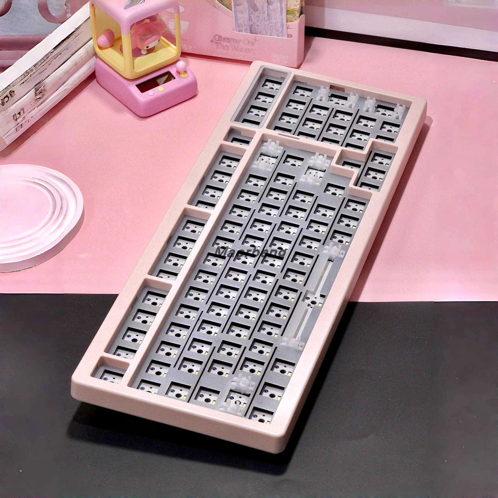 Custom Mechanical Keyboard Kit with Hot Swappable Switches and RGB Backlight - 75/80/98/108 Layout