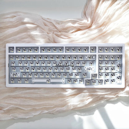 Custom Mechanical Keyboard Kit with Hot Swappable Switches and RGB Backlight - 75/80/98/108 Layout
