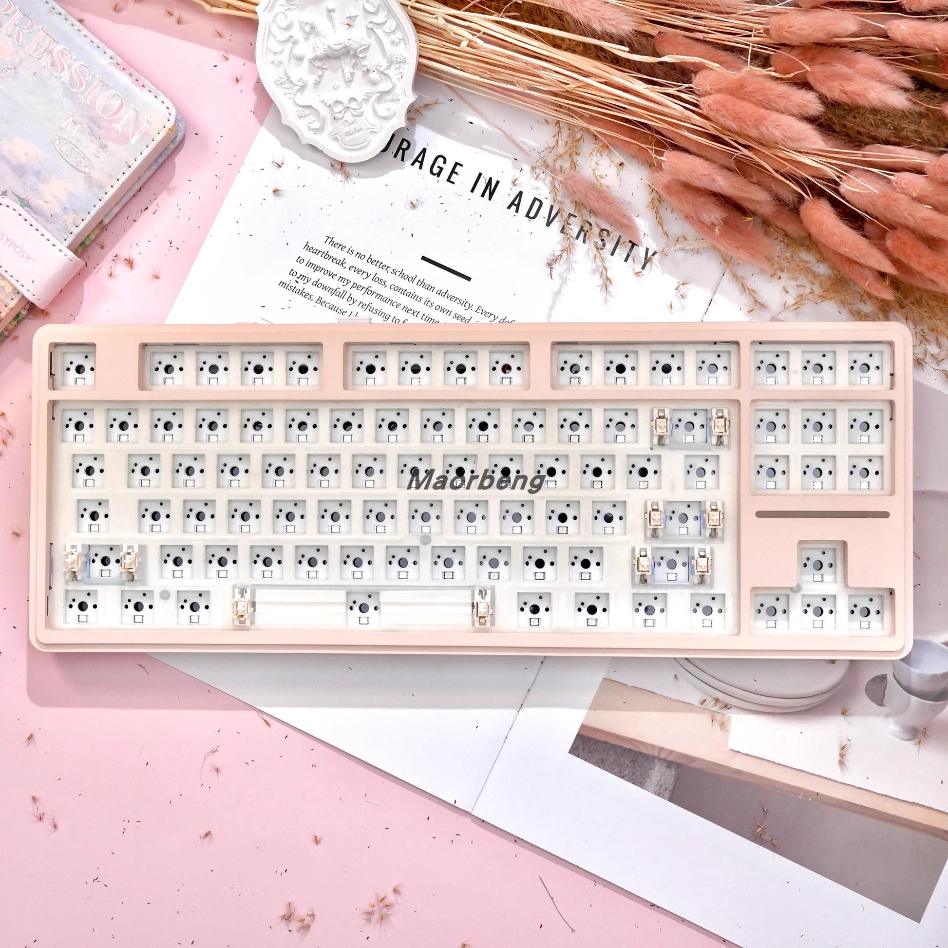 Custom Mechanical Keyboard Kit with Hot Swappable Switches and RGB Backlight - 75/80/98/108 Layout