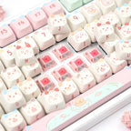 BSUN Silent pink switches on keyboard