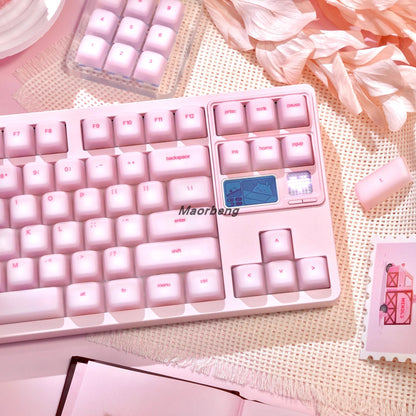 Soft and flexible silicone keycaps in full layout for mechanical keyboards