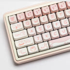 Party Cat MAO Profile Pink Keycaps Set for Mechanical Keyboards