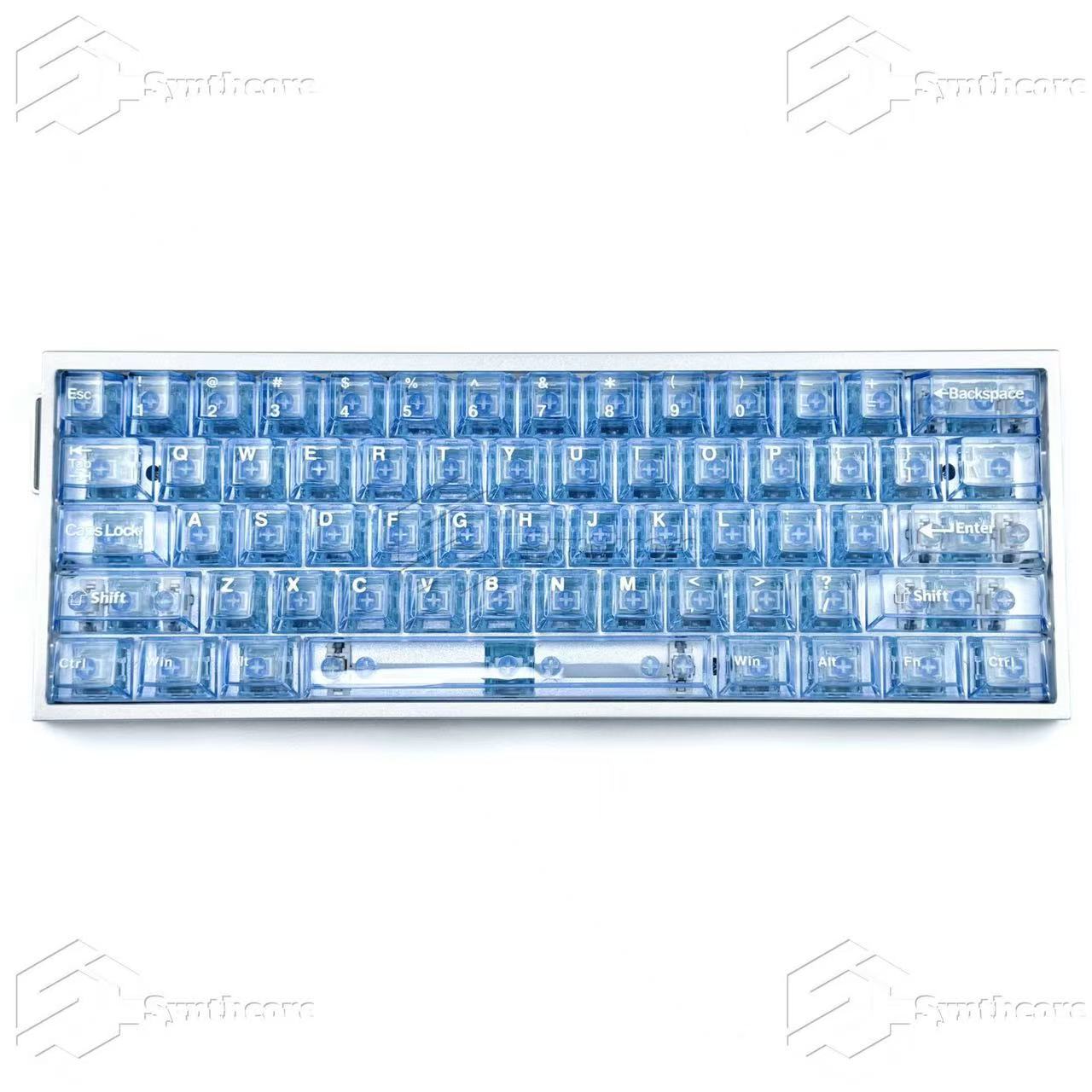 Transparent PC Keycaps Set – 130 Keys OEM Profile for Magnetic Switch Keyboards (Red, Blue, White, Green, Pink)