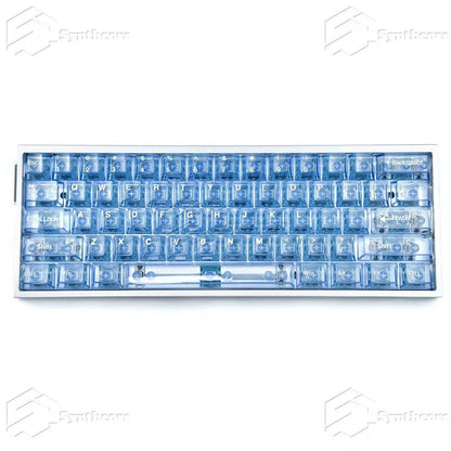 Transparent PC Keycaps Set – 130 Keys OEM Profile for Magnetic Switch Keyboards (Red, Blue, White, Green, Pink)