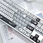 MAO Profile Transparent Heart Keycap Add-on Set – 21 Keys Cute Custom Keyboard Kit