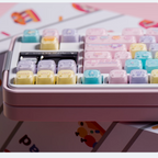 Macaron Meow Cat-Ear Keycaps – PC Transparent MAO Profile, 134 Keys