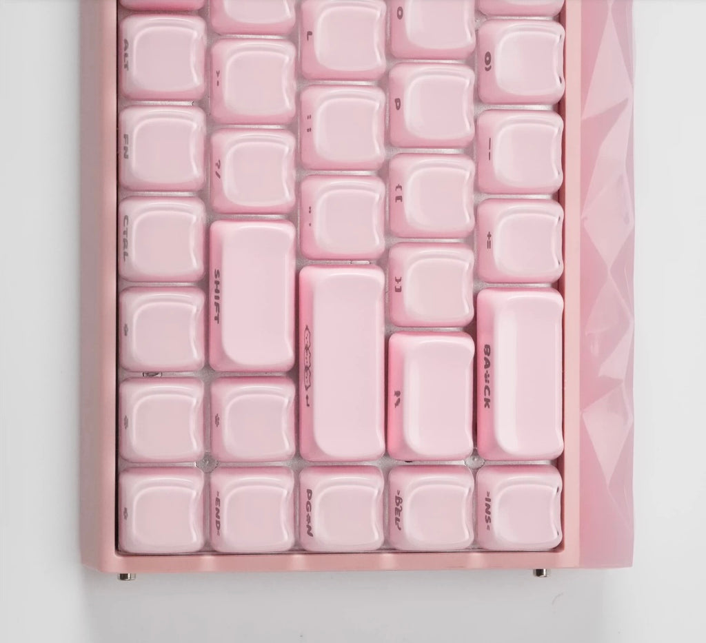 crystal jelly meow meow keycaps on magnetic switch keyboard transparent abs pc mao rgb jelly glow cute cat 2026