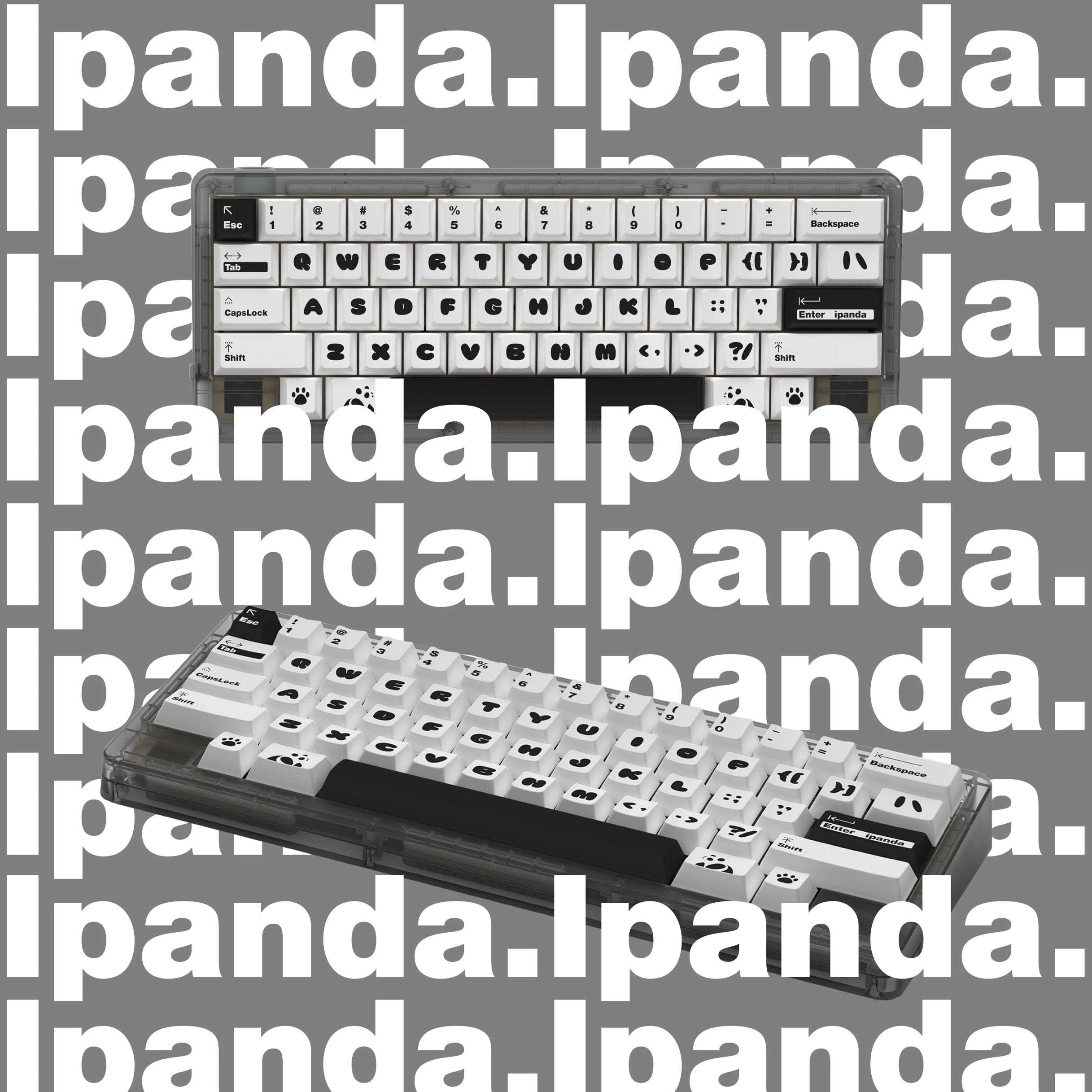 Ipanda Panda Keycaps – Cherry Profile PBT | ARKTCAT x SOULCAT