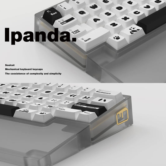 Ipanda Panda Keycaps – Cherry Profile PBT | ARKTCAT x SOULCAT