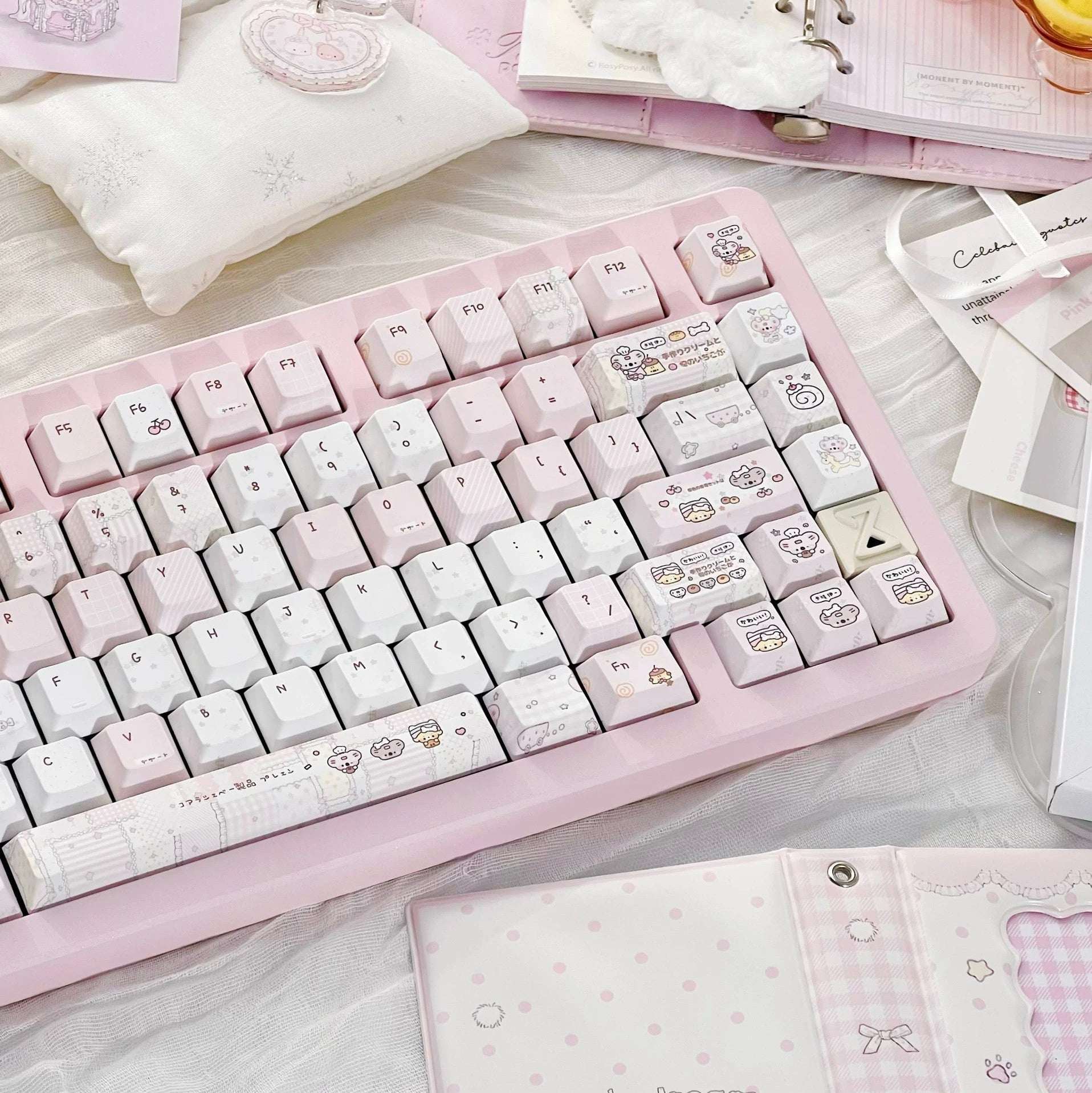 Pudding Roll Keycaps – 131 keys Original Profile PBT 5-Side Dye-Sub
