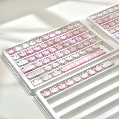 MAO Profile Kawaii Cat Ear Backlit Keycaps - 110 Keys PBT Dye-Sub | ARKTCAT