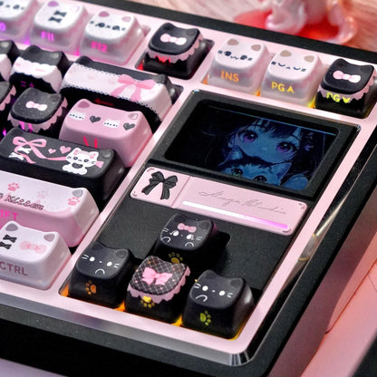 MAO Profile Kawaii Cat Ear Backlit Keycaps - 110 Keys PBT Dye-Sub | ARKTCAT
