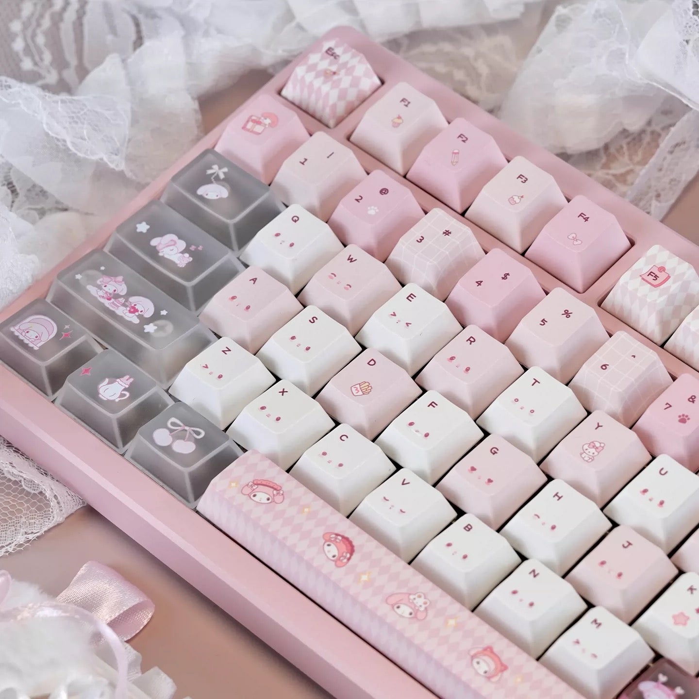 Cute Melody theme Pink Keycaps | ARKTCAT