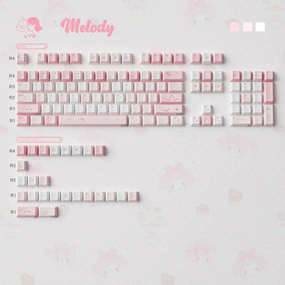 Cute Melody theme Pink Keycaps | ARKTCAT