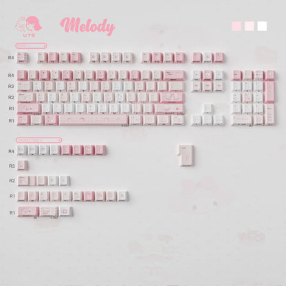 Cute Melody theme Pink Keycaps | ARKTCAT