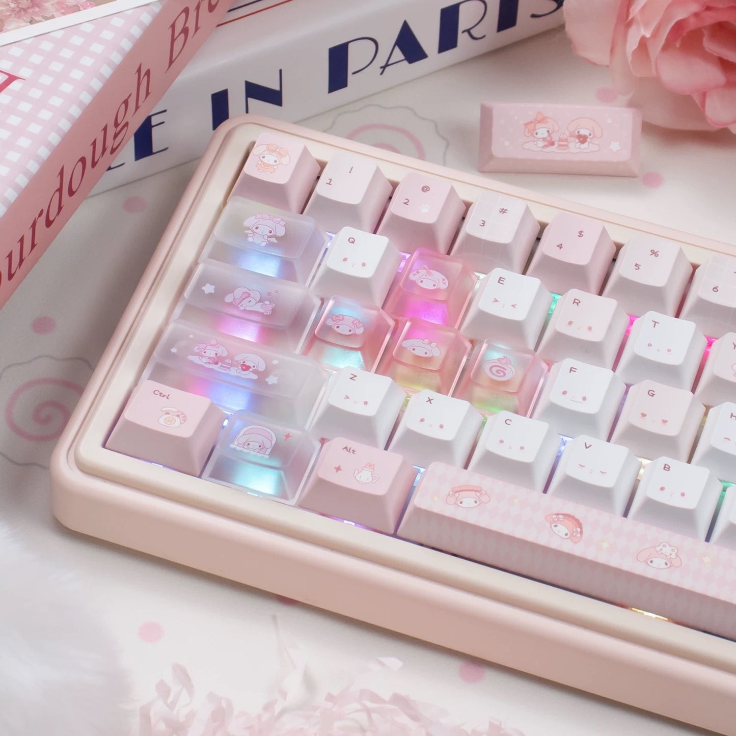Cute Melody theme Pink Keycaps | ARKTCAT