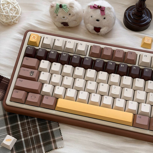 Durable PBT Dye-Sublimated Keycaps - No Fade Print, Ergonomic Cherry Profile