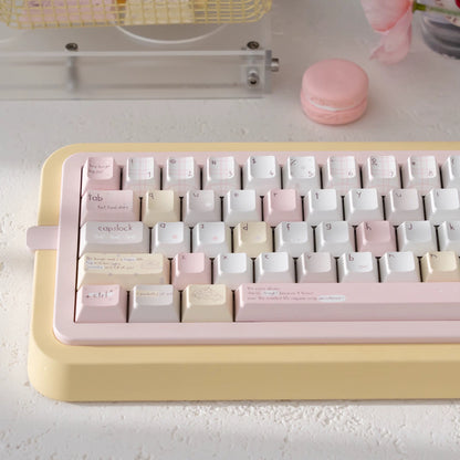 Novelty Energy Boost PBT Keycaps, Cute Food Design 5-Side Dye-Sublimation OEM Keyboard Accessories