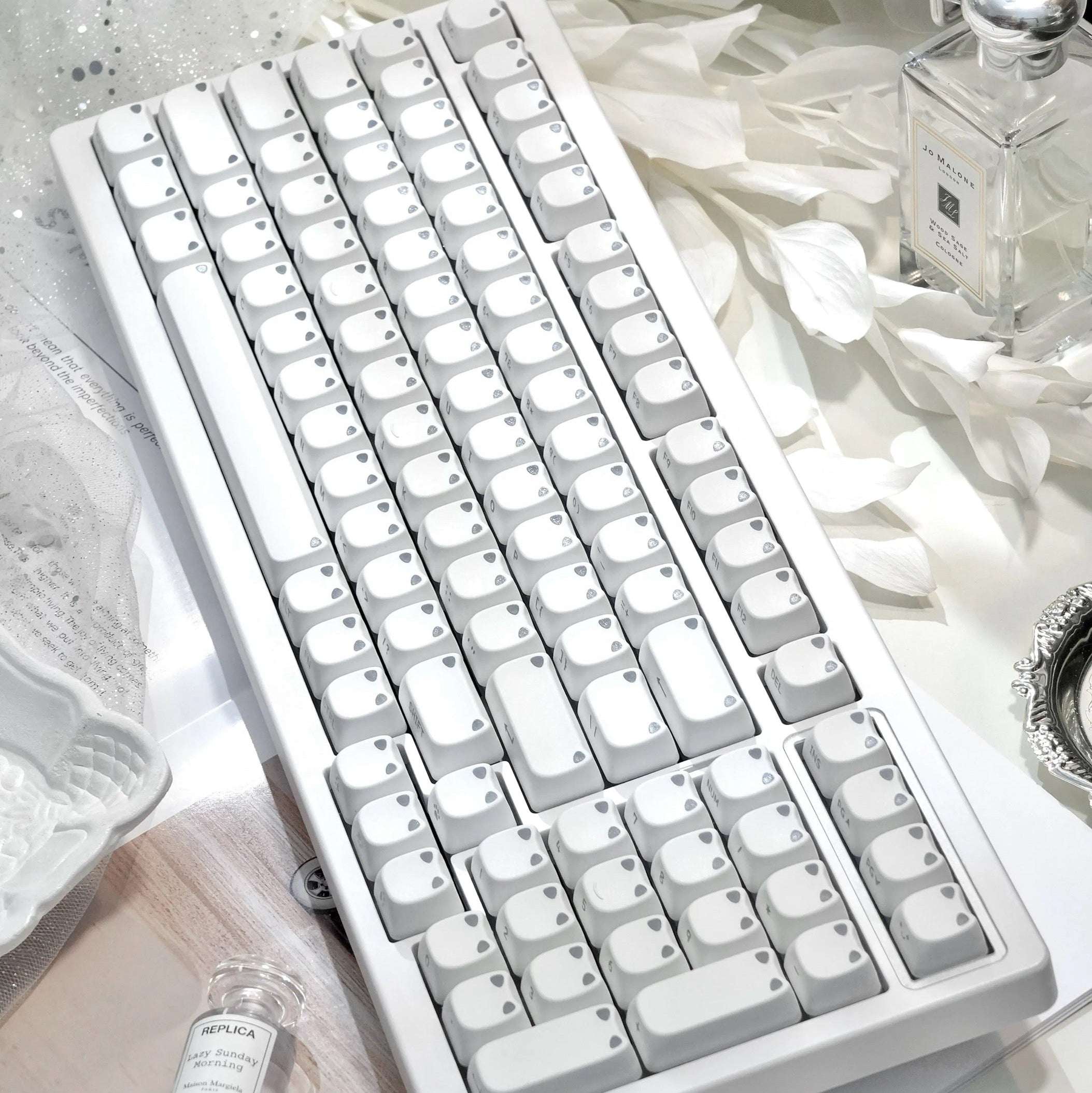 MAO Profile Kawaii Cat Ear Backlit Keycaps - 110 Keys PBT Dye-Sub | ARKTCAT