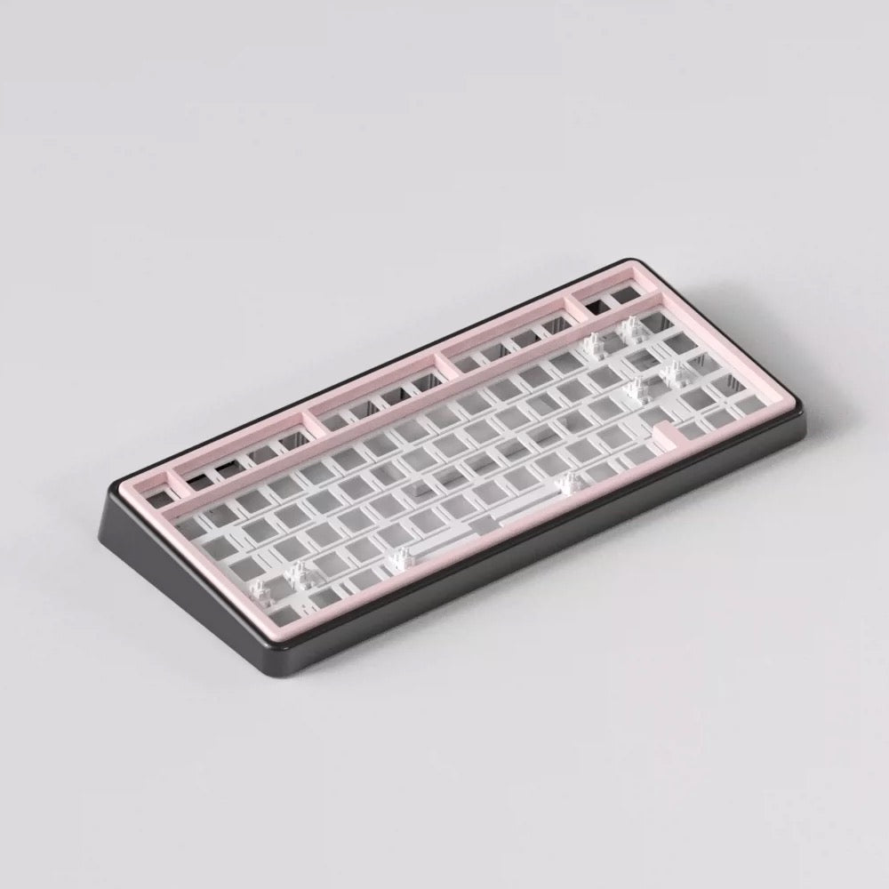 black and pink Mechanical Keyboard Barebone