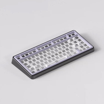 black and Purple Mechanical Keyboard Barebone
