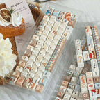 Bakery & Coffee Shop Theme Keycaps | PBT Five-Sided Dye-Sub Cherry Profile