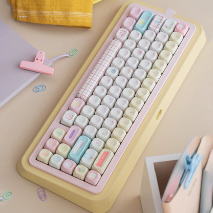Summer Journal Keycaps - Kawaii PBT & PC Set | MOA & Cherry Profile