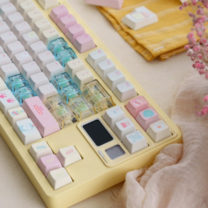 Summer Journal Keycaps - Kawaii PBT & PC Set | MOA & Cherry Profile