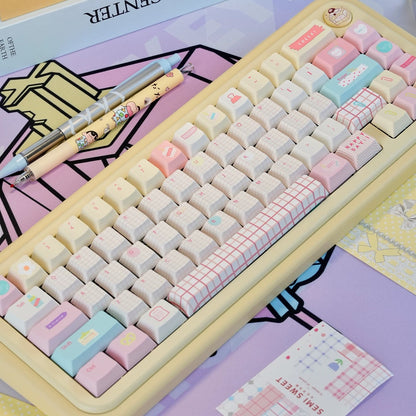 Summer Journal Keycaps - Kawaii PBT & PC Set | MOA & Cherry Profile